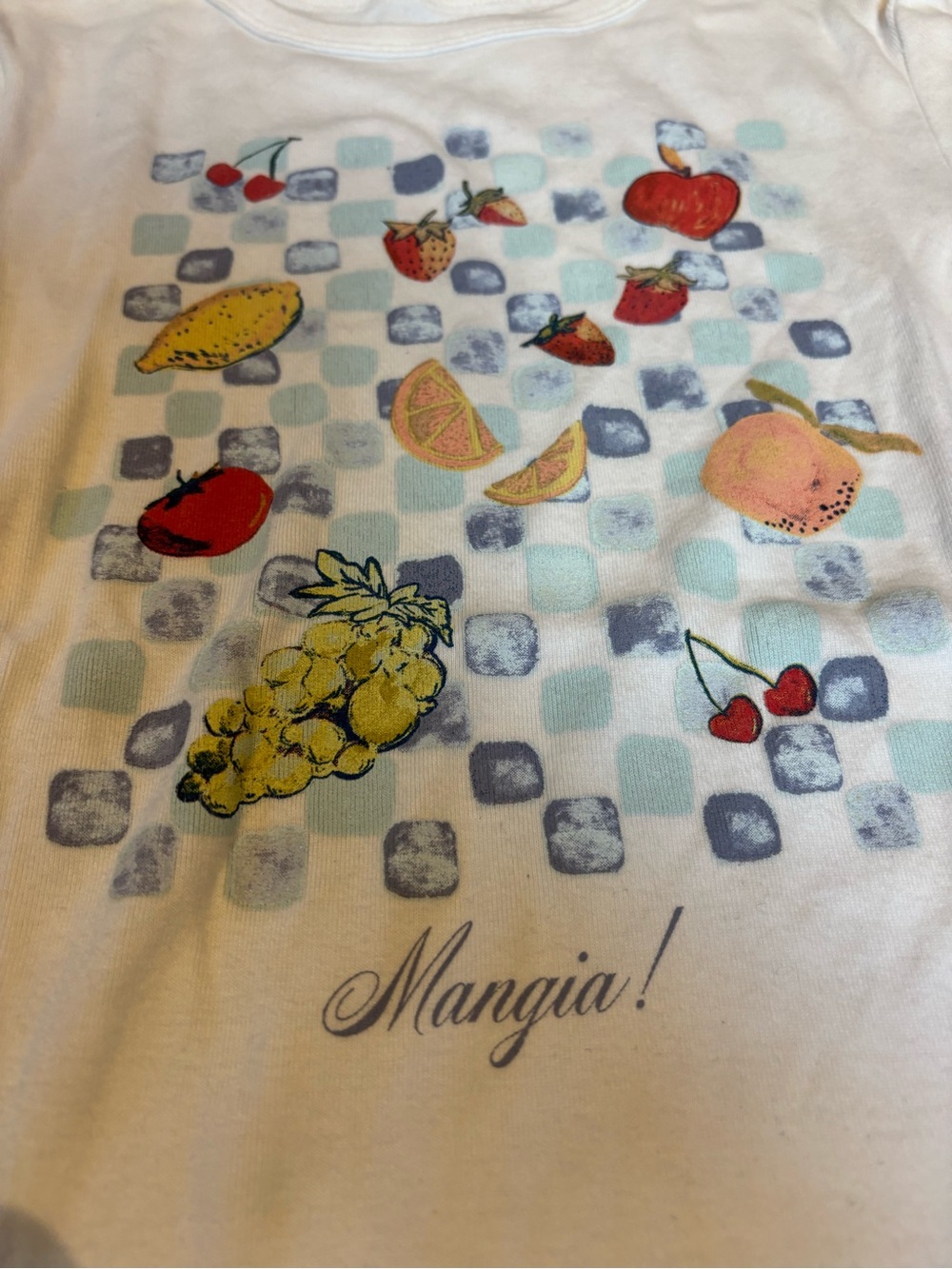 SO White Short-Sleeve Fruit Graphic Baby Tee - Picture 2 of 3
